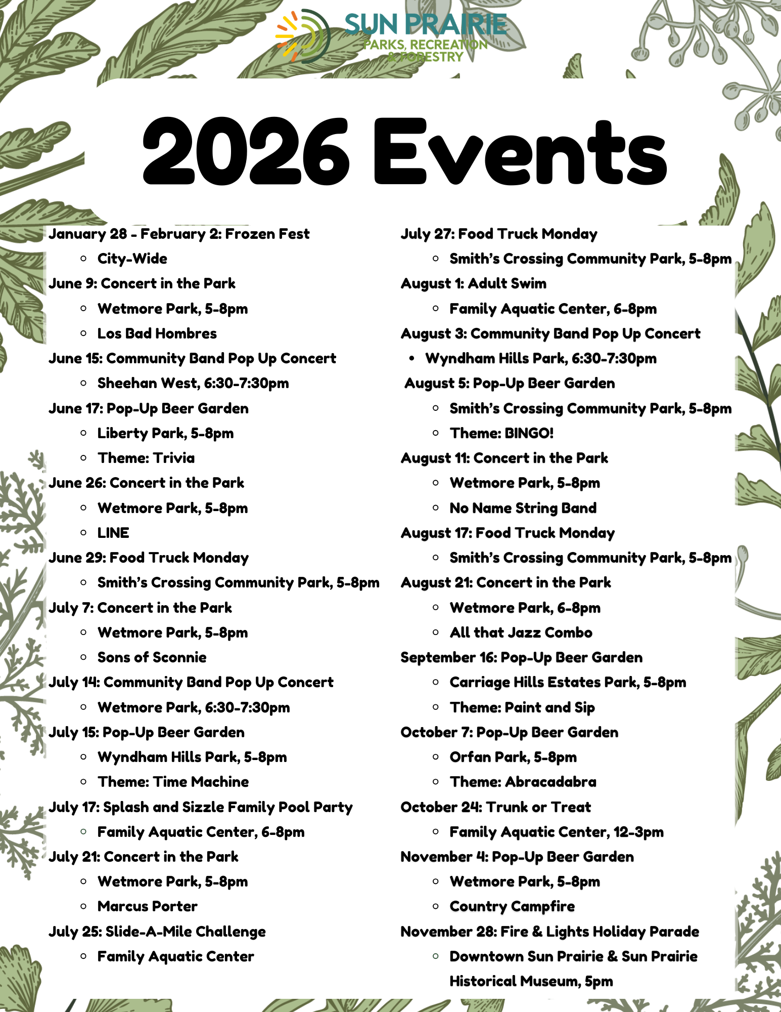 2026 Events